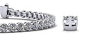 Dazzling Four Prong Diamond  Tennis Bracelet with 3.24 ct.(finished) 2.5mm