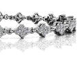 Flower Cluster Link Diamond Bracelet Diamond  with 2.79 ct.(finished) 2.25mm