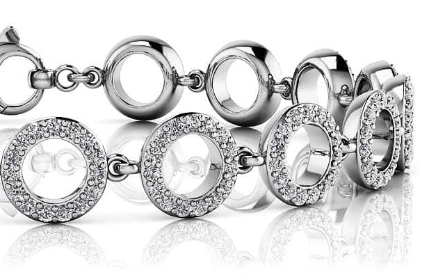 Circles Of Love Diamond Bracelet with 1.68 ct.(finished) 1.1mm