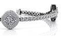 Posh Diamond Bracelet With Modern Accents Diamond with 3.67 ct.(finished) 1mm, 2.2mm, 4mm