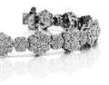 Flower Cluster Diamond Bracelet Diamond  with 5.78 ct.(finished)