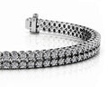 Opulent Double Row Diamond Tennis Bracelet Diamond  with 3.50 ct.(finished) 1.8mm