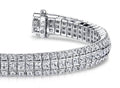 Exquisite Classic Diamond Bracelet Diamond  with 9.82 ct.(finished) 2.0mm, 2.5mm