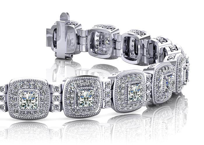 Fanciful Diamond Bracelet Diamond  with 6.39 ct.(finished) 1.1mm, 3.4mm