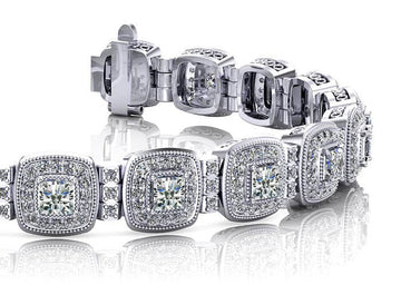 Fanciful Diamond Bracelet Diamond  with 6.39 ct.(finished) 1.1mm, 3.4mm