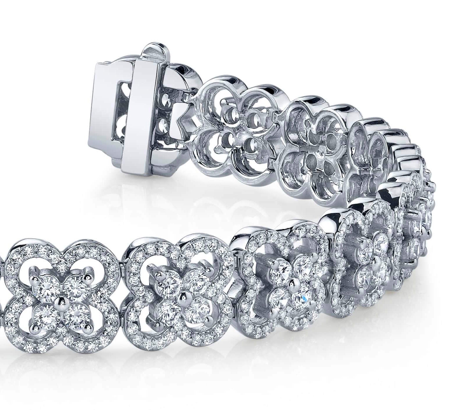 Blossoming Beauty Diamond Bracelet Lab-Grown Diamond  with 5.06 ct.(finished) 1mm, 1.8mm