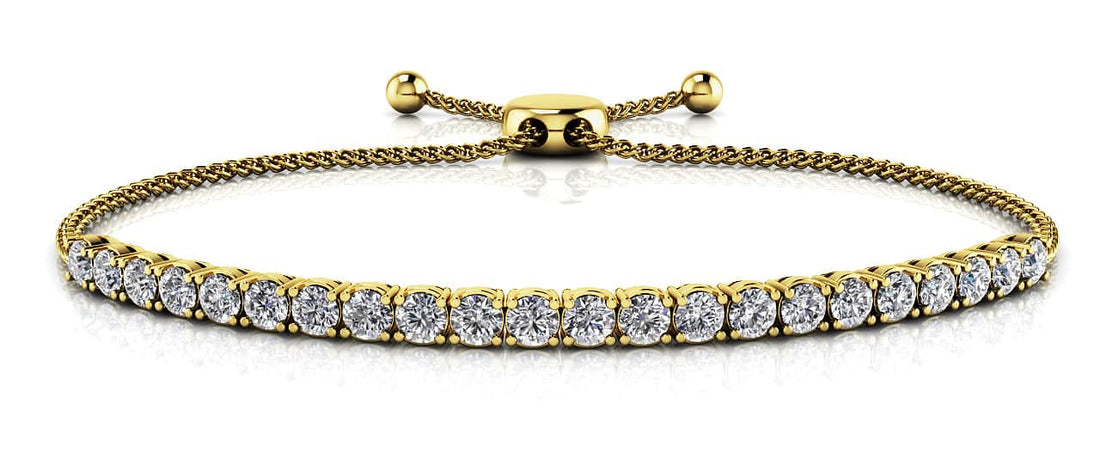 Timeless Dreams Adjustable Bracelet Diamond  with 2.88 ct.(finished) 3.5mm