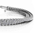 Double Strand Flexible Diamond Bracelet Diamond  with 7.56 ct.(finished) 2.5mm