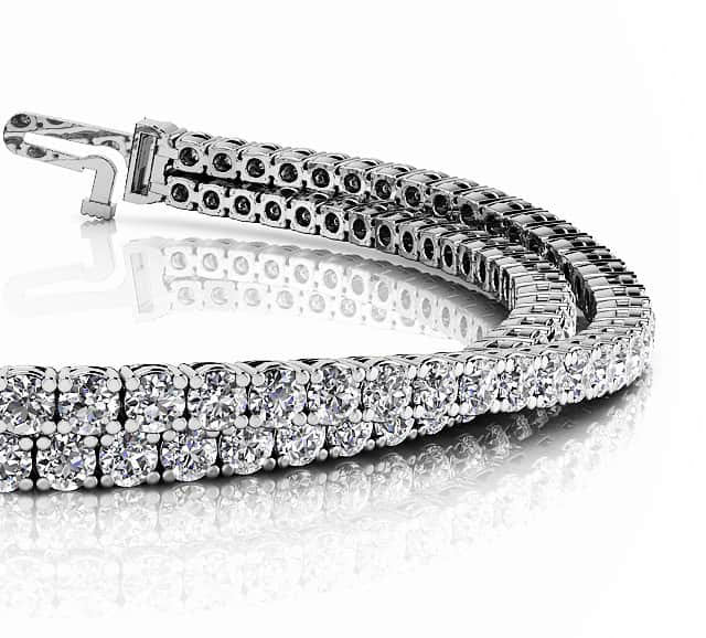 Double Strand Flexible Diamond Bracelet Diamond  with 5.66 ct.(finished) 2.2mm