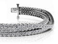 Three Rows Flexible Diamond Bracelet Diamond  with 11.34 ct.(finished) 2.5mm