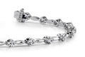 Teardrop Link Diamond Bracelet Lab-Grown Diamond  with 3.00 ct.(finished) 3.4mm