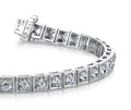 Diamond Square Link Bracelet Diamond  with 1.76 ct.(finished) 2.2mm