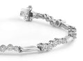 Wavy Journey Diamond Bracelet with 2.51 ct.(finished)