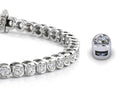 Channel Set Round Diamond  Tennis Bracelet with 3.06 ct.(finished) 2.6mm