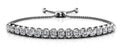 Classic 4 Prong Adjustable Diamond Bracelet with 0.69 ct.(finished) 2mm