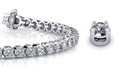 Classic Four Prong Diamond  Tennis Bracelet with 12.15 ct.(finished) 4.7mm