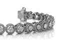 Circle Filigree Diamond Link Bracelet Diamond  with 3.05 ct.(finished) 3.0mm