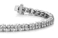 Diamond Squares Bracelet Diamond  with 7.04 ct.(finished) 2.5mm