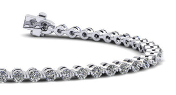Classic Prong Set Diamond  Tennis Bracelet with 2.90 ct.(finished) 2.5mm