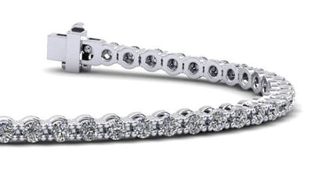 Classic Link Diamond  Tennis Bracelet with 3.00 ct.(finished) 2.5mm