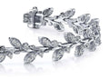 Vintage Style Leaf Diamond Bracelet Diamond  with 2.05 ct.(finished) 1.65mm
