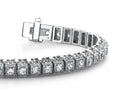 Milgrain Square Link Diamond Bracelet Diamond  with 2.82 ct.(finished) 2.5mm