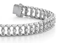Candlestick Link Diamond Bracelet Diamond  with 5.04 ct.(finished) 3.1mm