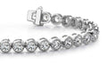 Circle Milgrain Diamond Bracelet Diamond  with 1.10 ct.(finished) 1.5mm