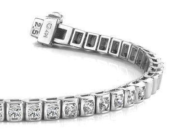 Box Link Diamond Bracelet with 0.53 ct.(finished) 2.25mm
