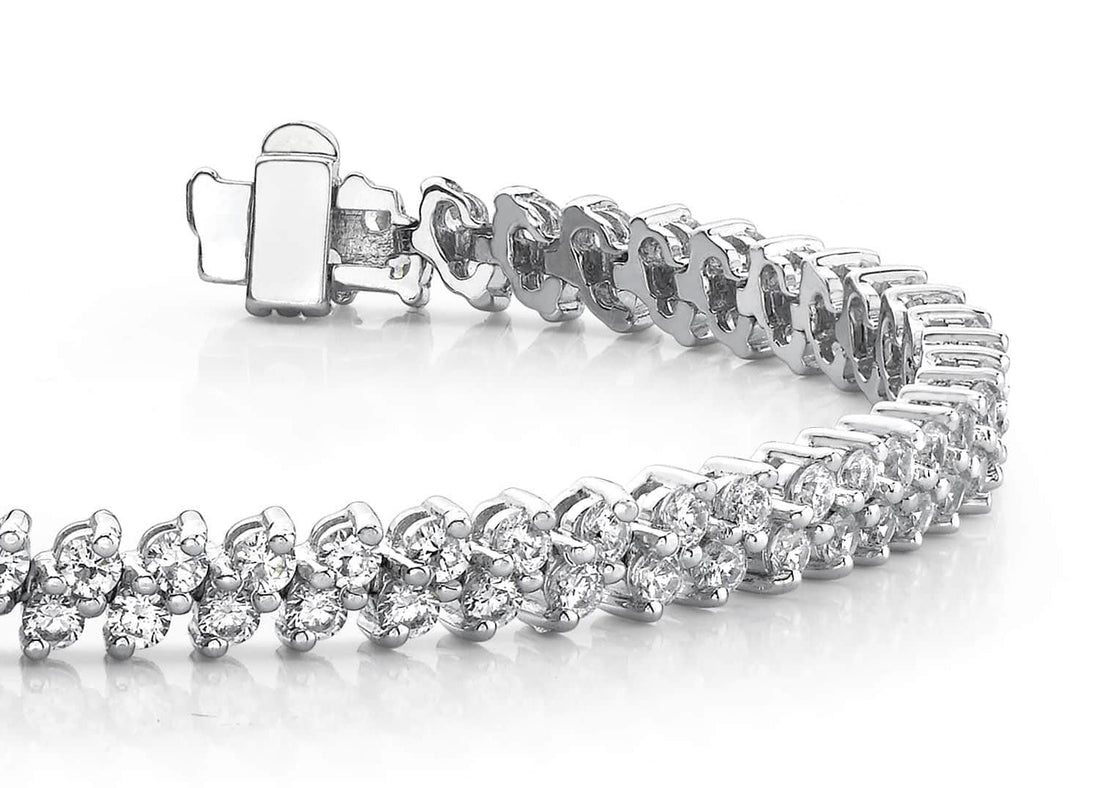 Italic Diamond Tennis Bracelet Lab-Grown Diamond  with 4.99 ct.(finished) 2.25mm