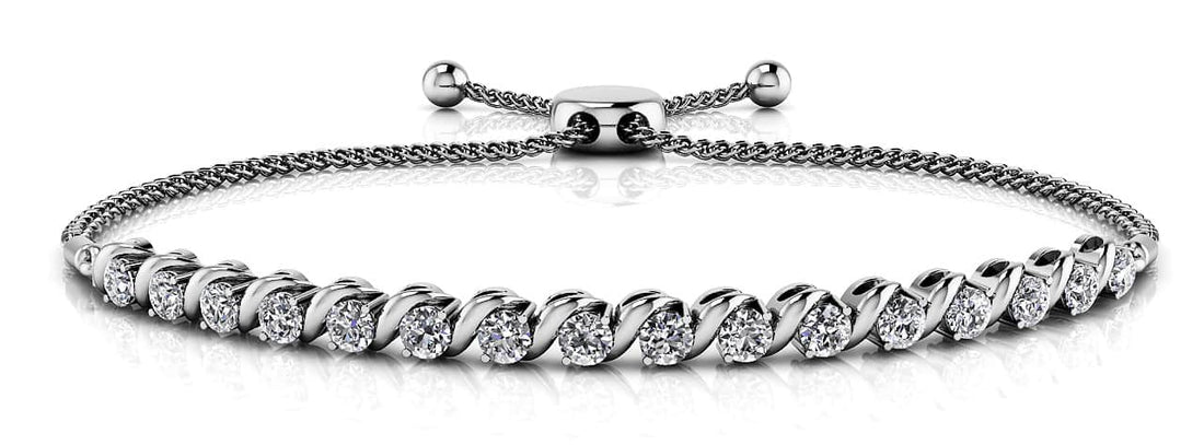 Embrace Adjustable Diamond Bracelet with 0.36 ct.(finished) 1.75mm