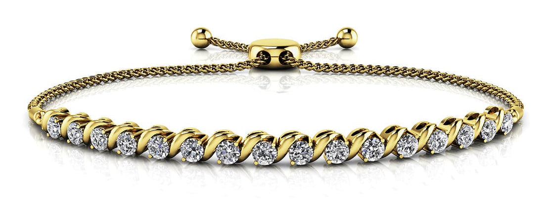 Embrace Adjustable Diamond Bracelet with 1.11 ct.(finished) 2.75mm