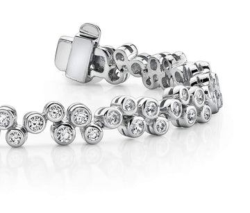 Diamond Bubble Bracelet Diamond  with 1.64 ct.(finished) 1.5mm, 1.7mm, 1.9mm