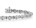 Triple Diamond Link Bracelet Diamond  with 2.53 ct.(finished) 1.5mm, 2.5mm