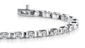 Tension Set Diamond Bracelet Lab-Grown Diamond  with 3.08 ct.(finished) 3mm