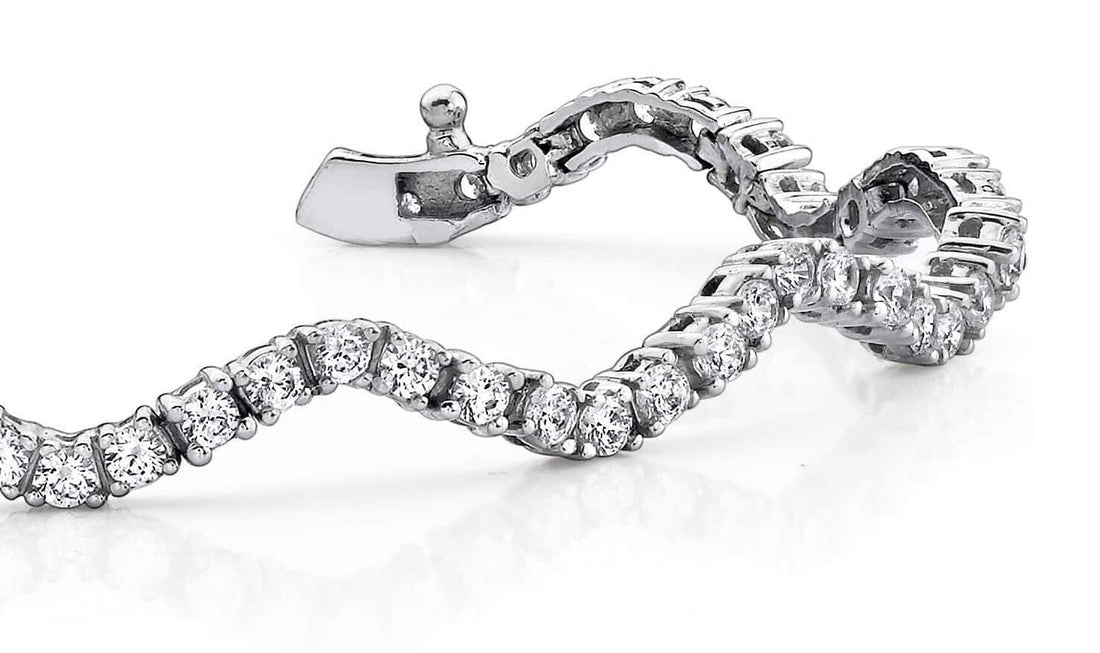 Winding Road Diamond Bracelet Diamond  with 2.64 ct.(finished) 2mm