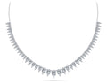 Graduated Pear Shape Diamond Necklace Diamond  with 7.02 ct.(finished) 6x4mm, 5x3mm, 4x2mm