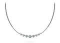 Seven Stone Graduated Chain Necklace Lab-Grown Diamond  with 1.60 ct.(finished)