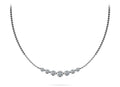 Seven Stone Graduated Chain Necklace Diamond  with 1.60 ct.(finished)