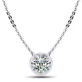Solitaire Brilliant Round Diamond Pendant Lab-Grown Diamond  with 1.00 ct.(finished) 6.5mm