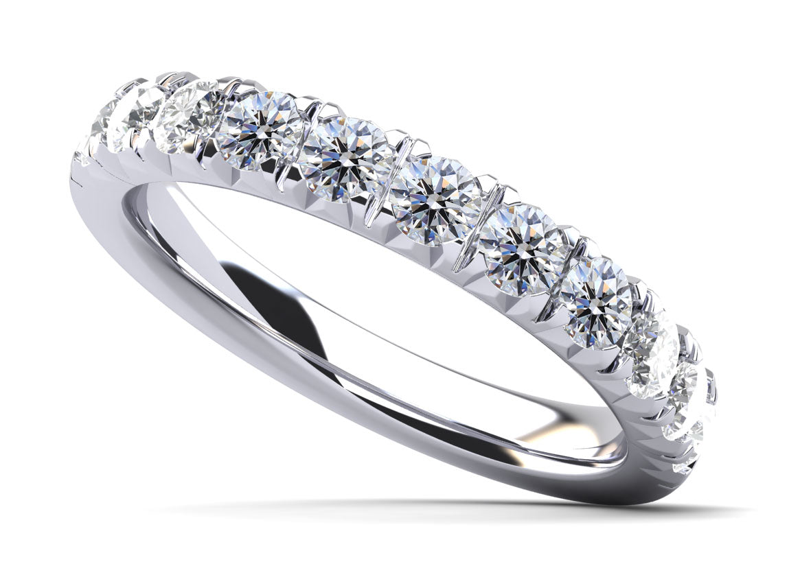 Crown Set Diamond Anniversary Ring Lab-Grown Diamond  with 1.59 ct.(finished) 3.6mm