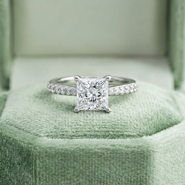 Cut To Perfection Princess Lab-Grown Diamond Engagement Ring with 2.24 ct. (2.00 ct. center diamond)