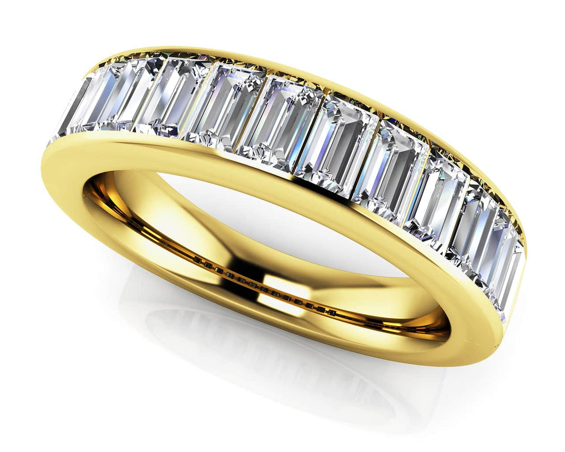Salient Upright Diamond Baguette Ring Diamond  with 1.82 ct.(finished) 4x2mm