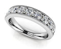 Vintage Diamond Anniversary Ring Lab-Grown Diamond  with 0.34 ct.(finished) 1.6mm
