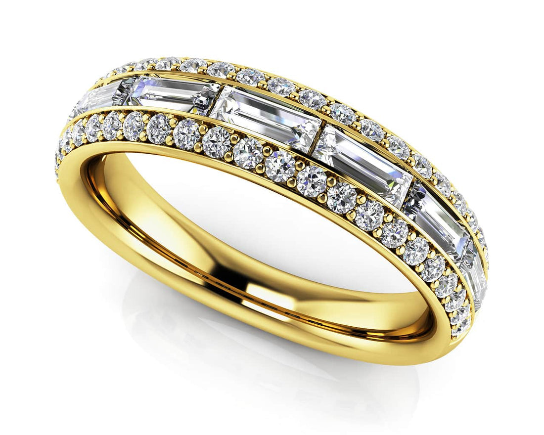 Everlasting Romance Diamond Anniversary Ring Diamond  with 0.88 ct.(finished) 4x1.5mm, 1.1mm