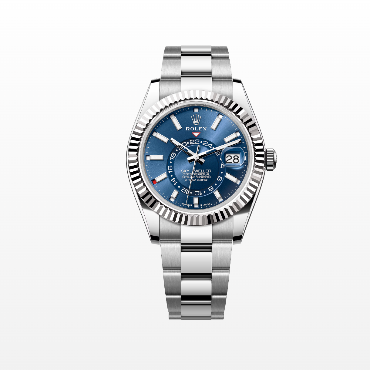 Rolex Sky Dweller 42mm 2025 Blue Dial Stainless Steel Oyster Mens Watch 336934